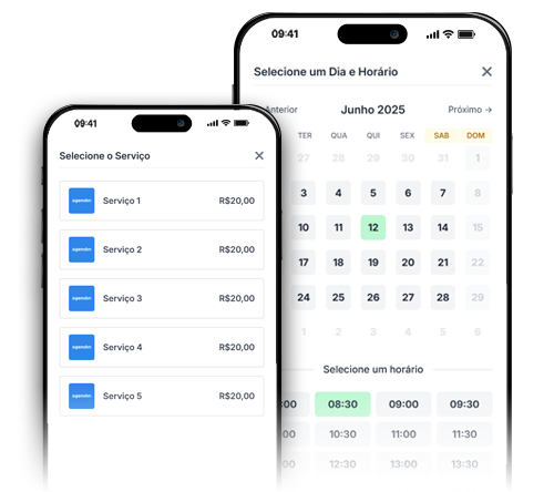 Escolher Serviço e Horário